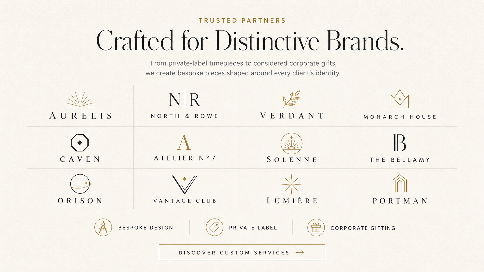 Trusted partners and custom services